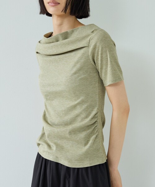 GALLEST(ギャレスト)の「オフショルハーフスリーブカットソー(Tシャツ/カットソー・レディース・ブラック/ホワイト/オリーブ・38)」の22枚目の写真