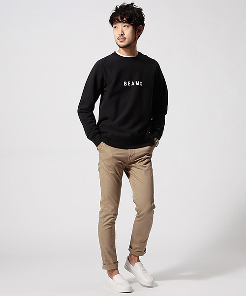 BEAMS（ビームス）の「BEAMS / BEAMS クルーネックスウェット（スウェット・メンズ・ブラック系その他/ネイビー・MEDIUM/LARGE/SMALL）」の7枚目の写真