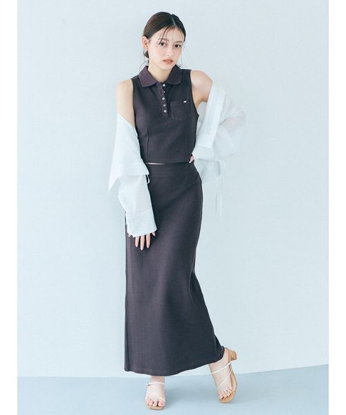 SNIDEL(スナイデル)の「ポロカットセットアップ(ワンピース・レディース・ピンク/その他/ブラック/ブラウン・1/0)」の17枚目の写真