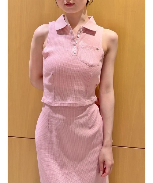 SNIDEL(スナイデル)の「ポロカットセットアップ(ワンピース・レディース・ピンク/その他/ブラック/ブラウン・1/0)」の11枚目の写真