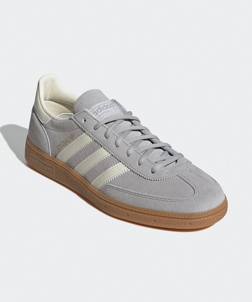 Adidas × Opening Ceremony(アディダス オープニングセレモニー)の「adidas/アディダス HANDBALL SPEZIAL ブランドロゴ ガムラバーアウトソール スニーカー(スニーカー・メンズ・グレー×ホワイト・27.5/28/27)」の1枚目の写真
