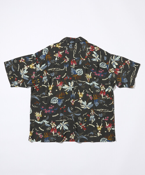 McGREGOR(マックレガー)の「McGREGOR COLLECTION/マックレガー コレクション ヴィンテージライク 総柄 オープンカラー アロハシャツ(シャツ/ブラウス・メンズ・ブラック/ベージュ・LARGE/MEDIUM)」の12枚目の写真