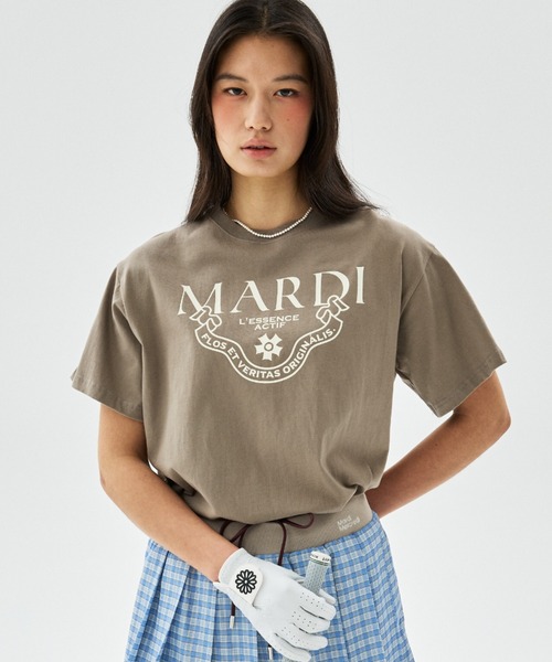 Mardi Mercredi（マルディメクルディ）の「CLASSIQUE BASIC TSHIRT / クラシック ベーシック Tシャツ（Tシャツ/カットソー・レディース・アイボリー系1/アイボリー/グレー系2/グレー系1/ネイビー/グレー/ベージュ・FREE）」の6枚目の写真