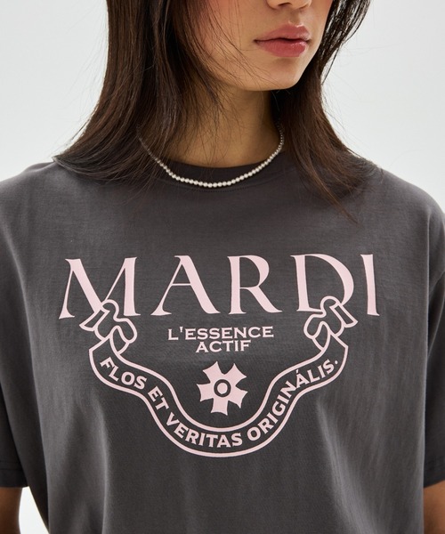 Mardi Mercredi（マルディメクルディ）の「CLASSIQUE BASIC TSHIRT / クラシック ベーシック Tシャツ（Tシャツ/カットソー・レディース・アイボリー系1/アイボリー/グレー系2/グレー系1/ネイビー/グレー/ベージュ・FREE）」の22枚目の写真