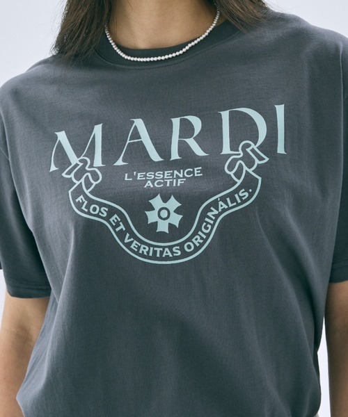 Mardi Mercredi（マルディメクルディ）の「CLASSIQUE BASIC TSHIRT / クラシック ベーシック Tシャツ（Tシャツ/カットソー・レディース・アイボリー系1/アイボリー/グレー系2/グレー系1/ネイビー/グレー/ベージュ・FREE）」の17枚目の写真
