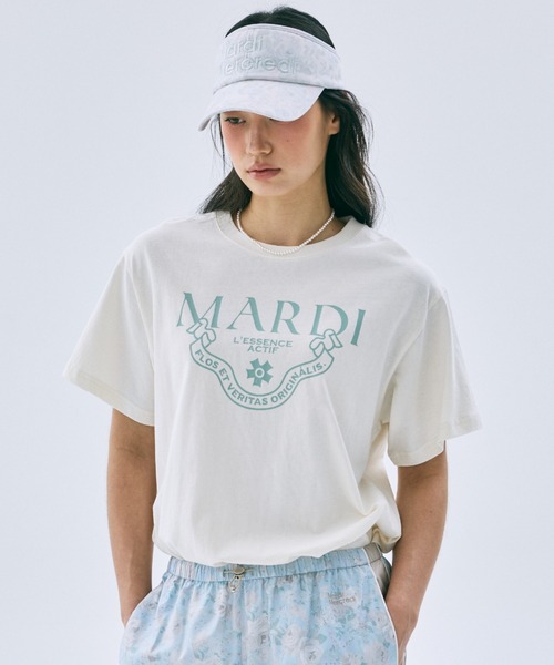 Mardi Mercredi（マルディメクルディ）の「CLASSIQUE BASIC TSHIRT / クラシック ベーシック Tシャツ（Tシャツ/カットソー・レディース・アイボリー系1/アイボリー/グレー系2/グレー系1/ネイビー/グレー/ベージュ・FREE）」の8枚目の写真