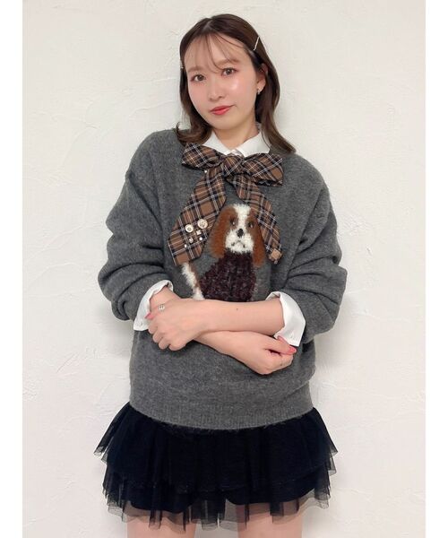 dazzlin(ダズリン)の「チュチュミニパンツ(その他パンツ・レディース・オフホワイト/ブラック・FREE)」の1枚目の写真
