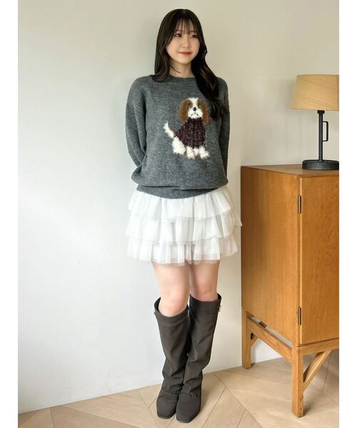 dazzlin(ダズリン)の「チュチュミニパンツ(その他パンツ・レディース・オフホワイト/ブラック・FREE)」の8枚目の写真