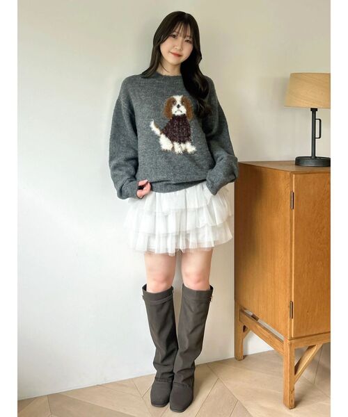 dazzlin(ダズリン)の「チュチュミニパンツ(その他パンツ・レディース・オフホワイト/ブラック・FREE)」の10枚目の写真