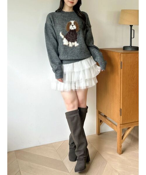 dazzlin(ダズリン)の「チュチュミニパンツ(その他パンツ・レディース・オフホワイト/ブラック・FREE)」の11枚目の写真