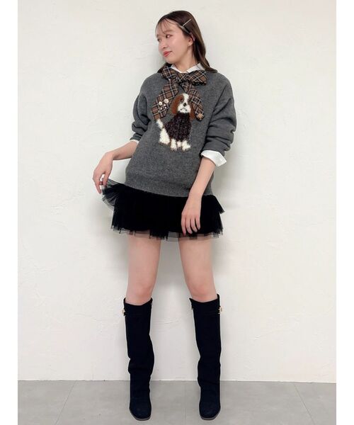 dazzlin(ダズリン)の「チュチュミニパンツ(その他パンツ・レディース・オフホワイト/ブラック・FREE)」の22枚目の写真