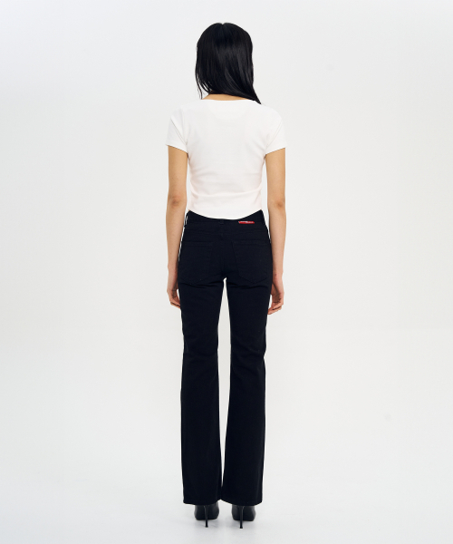 WORLDDILEMA（ワールドジレンマ）の「DEVIL PRINTING TIGHT HALF T-SHIRTS (WHITE)（Tシャツ/カットソー・レディース・ホワイト・LARGE/MEDIUM）」の4枚目の写真