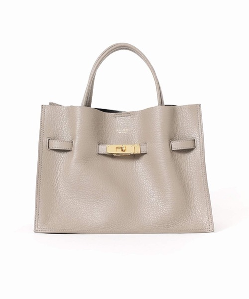 Spick & Span(スピックアンドスパン)の「《新色有り / 追加》VIOLAd’ORO イタリアンWフェイスレザートートバッグM(トートバッグ・レディース・グレー/ボルドー/ブラック/ネイビー・FREE)」の13枚目の写真