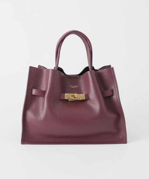 Spick & Span(スピックアンドスパン)の「《新色有り / 追加》VIOLAd’ORO イタリアンWフェイスレザートートバッグM(トートバッグ・レディース・グレー/ボルドー/ブラック/ネイビー・FREE)」の17枚目の写真