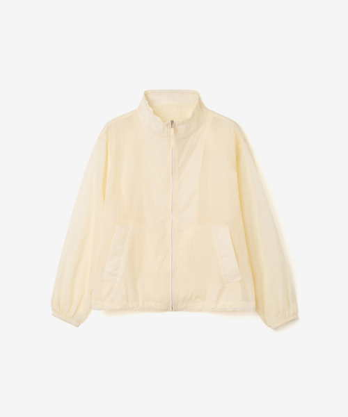 YEARNING（イヤニング）の「SHEER LIGHTWEIGHT ZIP-UP, BUTTER（ナイロンジャケット・レディース・その他・FREE）」の6枚目の写真