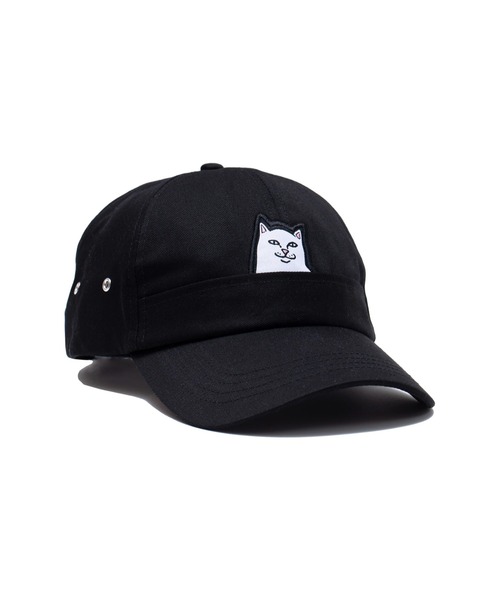 RIPNDIP(リップンディップ)の「LORD NERMAL 6 PANEL POCKET HAT (BLACK)(キャップ・メンズ・ブラック・FREE)」の1枚目の写真