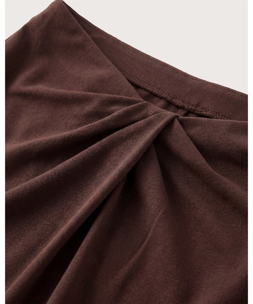 kiehtova(キエトヴァ)の「【kiehtova】NOBLE JERSEY SKIRT/ノーブル ジャージー スカート(スカート・レディース・ブラウン/ブラック・FREE)」の11枚目の写真