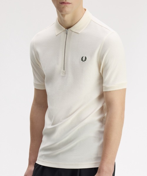 ぬ新品FRED PERRY フレッドペリー ポロシャツ 春夏 鹿の子 先行予約受付中】Crepe Pique Polo Shirt／クレープ鹿の子ポロシャツ