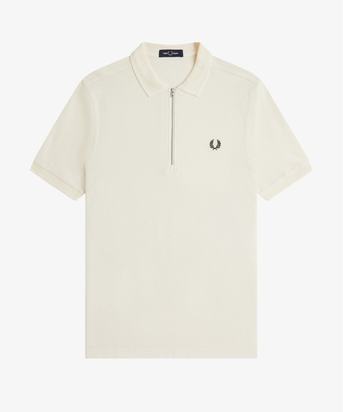 FRED PERRY(フレッドペリー)の「Crepe Pique Polo Shirt/クレープ鹿の子ポロシャツ(ポロシャツ・メンズ・ベージュ/ブラック/ブラウン系その他/ブラウン・L/M/S)」の15枚目の写真