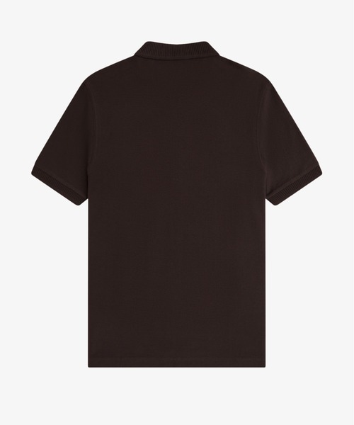 FRED PERRY(フレッドペリー)の「Crepe Pique Polo Shirt/クレープ鹿の子ポロシャツ(ポロシャツ・メンズ・ベージュ/ブラック/ブラウン系その他/ブラウン・L/M/S)」の9枚目の写真