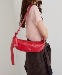 《WEB限定/RED》ハーフムーンショルダーBAG