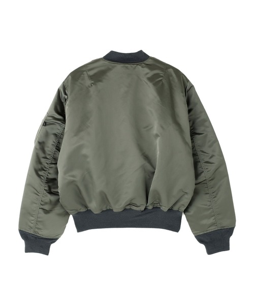 Alpha Industries(アルファインダストリーズ)の「Alpha Industries/アルファインダストリーズ/1960S MA‐1 HERITAGE FIT FLIGHT JACKET/1960S MA-1 ヘリテージフィット フライトジャケット(MA-1・メンズ・ダークグレー・S/M/L/2XL/XL)」の2枚目の写真