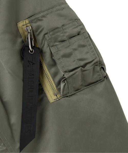 Alpha Industries(アルファインダストリーズ)の「Alpha Industries/アルファインダストリーズ/1960S MA‐1 HERITAGE FIT FLIGHT JACKET/1960S MA-1 ヘリテージフィット フライトジャケット(MA-1・メンズ・ダークグレー・S/M/L/2XL/XL)」の5枚目の写真