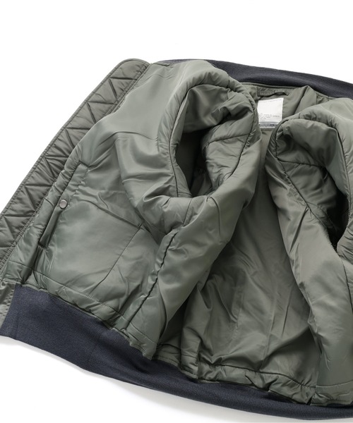 Alpha Industries(アルファインダストリーズ)の「Alpha Industries/アルファインダストリーズ/1960S MA‐1 HERITAGE FIT FLIGHT JACKET/1960S MA-1 ヘリテージフィット フライトジャケット(MA-1・メンズ・ダークグレー・S/M/L/2XL/XL)」の11枚目の写真