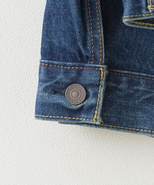 Levi's(リーバイス)の「LEVI'S/リーバイス TYPE 2 TRUCKER CALIFORNIA GOLD SELV TRK TYPEⅡトラッカージャケット デニムジャケット Gジャン ジージャン ライトアウター メンズ レディース 2026年秋冬 秋服 冬服(デニムジャケット・メンズ・インディゴブルー・M/L/XL/S)」の7枚目の写真