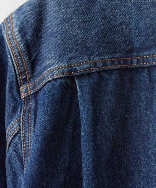 Levi's(リーバイス)の「LEVI'S/リーバイス TYPE 2 TRUCKER CALIFORNIA GOLD SELV TRK TYPEⅡトラッカージャケット デニムジャケット Gジャン ジージャン ライトアウター メンズ レディース 2026年秋冬 秋服 冬服(デニムジャケット・メンズ・インディゴブルー・M/L/XL/S)」の5枚目の写真