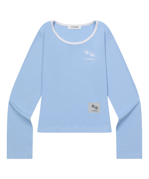 COIRIS(コイリス)の「ロラ スモールロゴ 配色 Uネック 長袖Tシャツ (10カラー)(Tシャツ/カットソー・レディース・チャコール/ブルー/グリーン/ブラウン/ネイビー/カーキ/ブラック/ホワイト/ライトグレー/スカイブルー・FREE)」の19枚目の写真