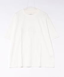 《ATELANE》硫化染 トラ刺繍、ロゴ エンボス、S/S TEE