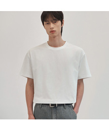 (ニプルカバー) エアビットクーリングソリッドセミオーバーフィット半袖Tシャツ[ホワイト]