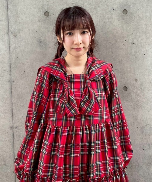 Candy Stripper(キャンディストリッパー)の「RIBBON COLLAR ドレス(ワンピース・レディース・グリーン/レッド/ブラック・FREE)」の18枚目の写真