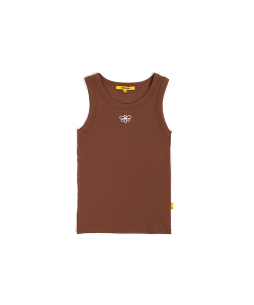 ABEEHUMS(アビハムズ)の「ビビエッセンシャルストレッチタンクトップ ABH355-105 (3COLORS)(Tシャツ/カットソー・レディース・ホワイト/ブラック/ブラウン・SMALL/MEDIUM)」の3枚目の写真