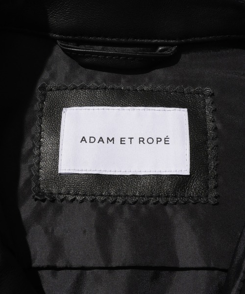 ADAM ET ROPE'(アダムエロペ)の「ラムレザーシャツ(シャツ/ブラウス・メンズ・ブラック・L/M)」の18枚目の写真
