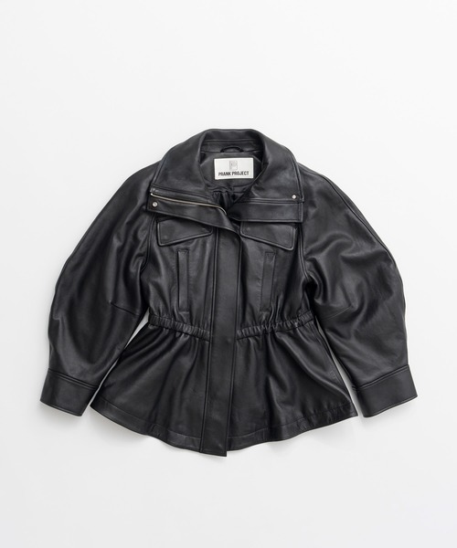 PRANK PROJECT(プランクプロジェクト)の「【2026Autumn Pre-Order】ロードローストリングSHEEPレザージャケット / Low Drawstring Sheep Leather Jacket(ブルゾン・レディース・ブラウン/ブラック・FREE)」の8枚目の写真