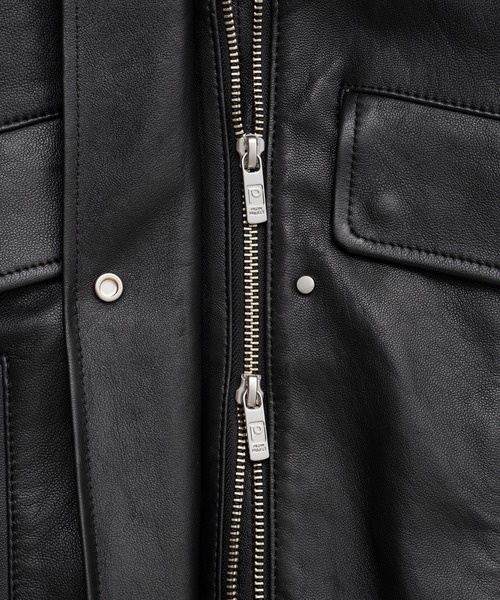 PRANK PROJECT(プランクプロジェクト)の「【2026Autumn Pre-Order】ロードローストリングSHEEPレザージャケット / Low Drawstring Sheep Leather Jacket(ブルゾン・レディース・ブラウン/ブラック・FREE)」の13枚目の写真