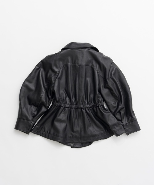 PRANK PROJECT(プランクプロジェクト)の「【2026Autumn Pre-Order】ロードローストリングSHEEPレザージャケット / Low Drawstring Sheep Leather Jacket(ブルゾン・レディース・ブラウン/ブラック・FREE)」の9枚目の写真