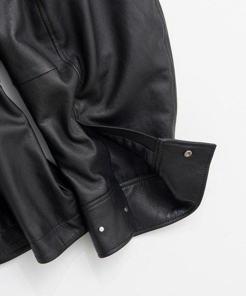 PRANK PROJECT(プランクプロジェクト)の「【2026Autumn Pre-Order】ロードローストリングSHEEPレザージャケット / Low Drawstring Sheep Leather Jacket(ブルゾン・レディース・ブラウン/ブラック・FREE)」の15枚目の写真