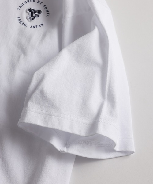 FDMTL(ファンダメンタル)の「FDMTL/ファンダメンタル/FLOCK LOGO TEE(Tシャツ/カットソー・メンズ・ホワイト/ネイビー・4/3/2/1)」の6枚目の写真