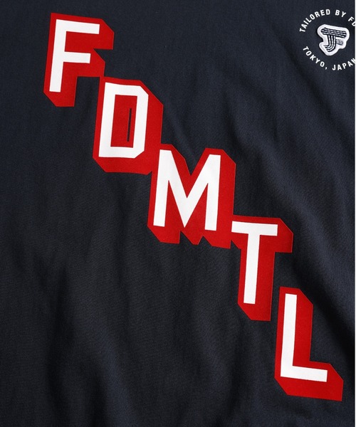FDMTL(ファンダメンタル)の「FDMTL/ファンダメンタル/FLOCK LOGO TEE(Tシャツ/カットソー・メンズ・ホワイト/ネイビー・4/3/2/1)」の9枚目の写真