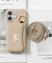 未使用⭐️MUVEIL すずらん 手帳型 カード入れ＆ミラー付き スマホケース 鏡付き ミラー付き」に該当するスマホケース/カバーファッション通販