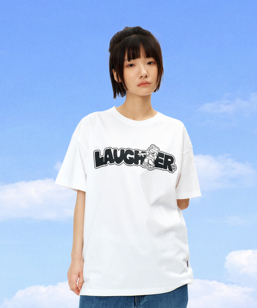 LAUGHER(ラファー)の「ラッパーシグネチャーロゴTシャツ - ホワイト(Tシャツ/カットソー・レディース・その他・MEDIUM/LARGE/X-LARGE)」の3枚目の写真
