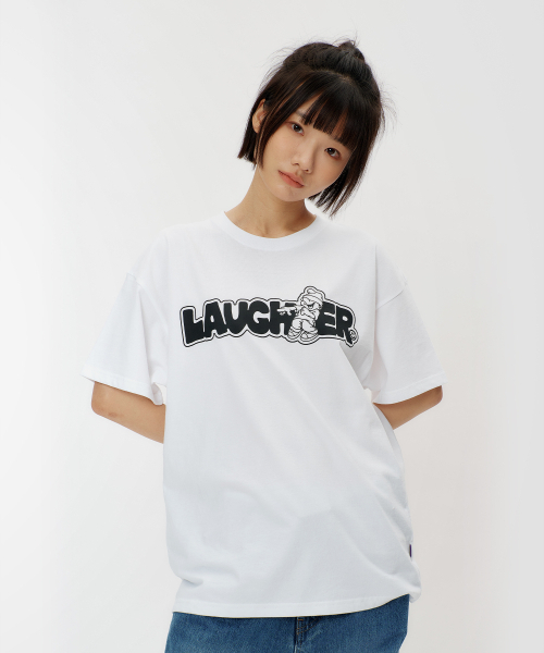 LAUGHER(ラファー)の「ラッパーシグネチャーロゴTシャツ - ホワイト(Tシャツ/カットソー・レディース・その他・MEDIUM/LARGE/X-LARGE)」の6枚目の写真