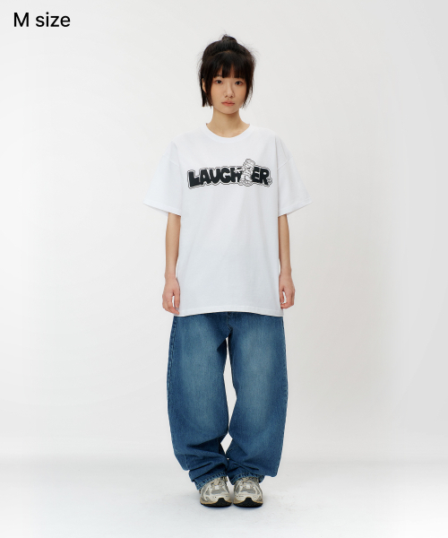 LAUGHER(ラファー)の「ラッパーシグネチャーロゴTシャツ - ホワイト(Tシャツ/カットソー・レディース・その他・MEDIUM/LARGE/X-LARGE)」の7枚目の写真