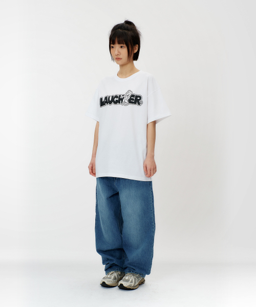 LAUGHER(ラファー)の「ラッパーシグネチャーロゴTシャツ - ホワイト(Tシャツ/カットソー・レディース・その他・MEDIUM/LARGE/X-LARGE)」の8枚目の写真