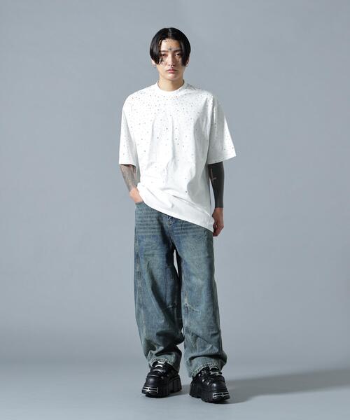 L.H.P(エルエイチピー)の「MAVYTH/メヴィス/RHINESTONE TEE(Tシャツ/カットソー・メンズ・ブラック/ホワイト・XL/M/L)」の10枚目の写真
