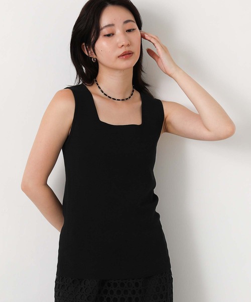 Gready Brilliant(グレディブリリアン)の「スクエアVネック2WAYタンク(タンクトップ・レディース・オフホワイト/モカ/ブラック・FREE)」の10枚目の写真