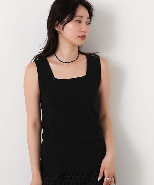 Gready Brilliant(グレディブリリアン)の「スクエアVネック2WAYタンク(タンクトップ・レディース・オフホワイト/モカ/ブラック・FREE)」の14枚目の写真